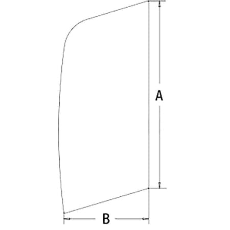 Aftermarket Upper Front Slider Door Glass CAH40-0152